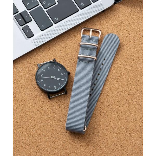メンズ 腕時計用交換ベルト NATOタイプ 単色カラー ベルト ナイロンバンド