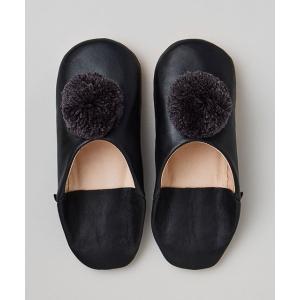 スリッパ 「vie polie」ポンポンバブーシュ/341521