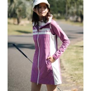 ワンピース 「FILA GOLF:フィラゴルフ」レディース 中綿ワンピース｜ストレッチ / 撥水加工 / 保温 / 蓄熱　ゴルフ