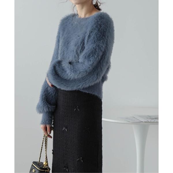 ニット セーター シャギーニット レディース