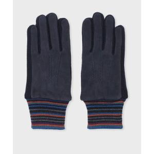 Paul Smith 手袋 シグネチャーストライプ パイピング レザー Paul Smith 手袋 シグネチャーストライプ パイピング レザー