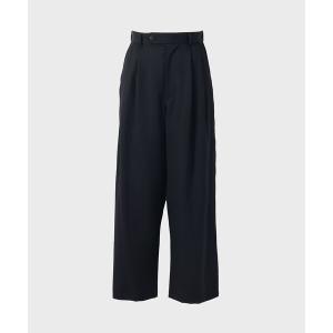 パンツ スラックス メンズ 「JUHA/ユハ」2TUCK WIDE EASY PANTS