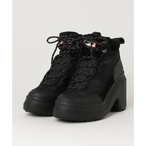 レディース ブーツ HUNTER/ハンター WOMENS DISCOVERER ANKLE LACE UP HEEL BOOT｜zozo