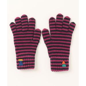 手袋 キッズ Funny Friends Colored Fingers pink knitted gloves｜zozo