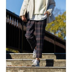 パンツ あったかウツクシルエットテーパード柄/967786