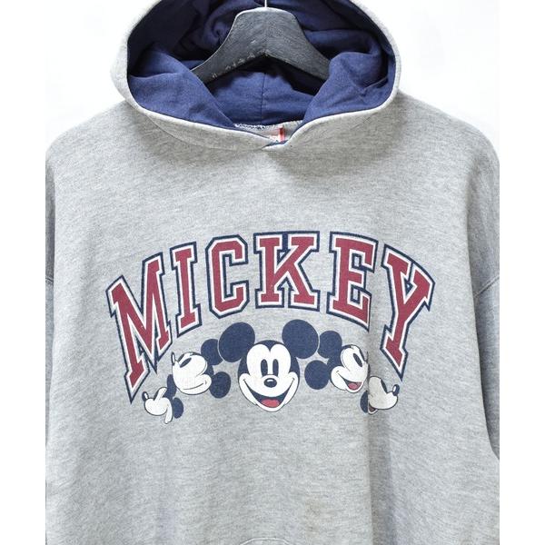 パーカー 「ヴィンテージ古着」Mickey/ミッキー Disney プリント プルオーバーパーカー ...