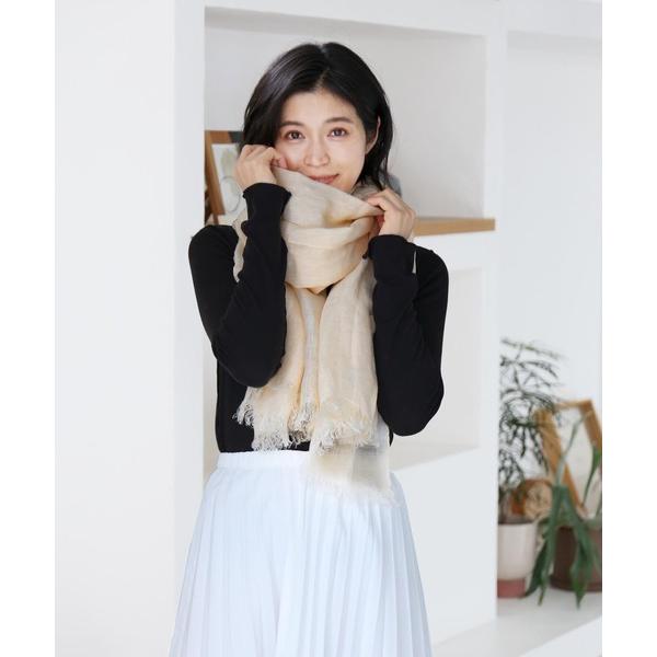 ストール マフラー 「Filomo」リネン大判ストールUVカット レディース