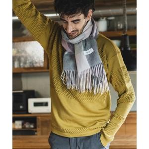 COMME CA MEN（コムサメン） ストール マフラー カシミヤ オンブレー