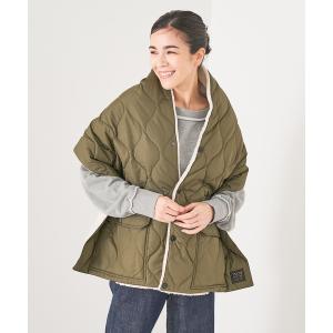 ストール マフラー 「TAION」 ミリタリー リバーシブル ダウンストール レディース メンズ