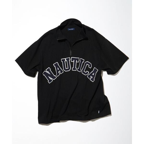 「NAUTICA」 半袖Tシャツ LARGE ブラック メンズ