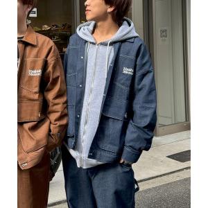 ジャケット カバーオール メンズ 「MEMORY」カラーデニム ワイド カバーオール / Colored denim wide coverall｜zozo