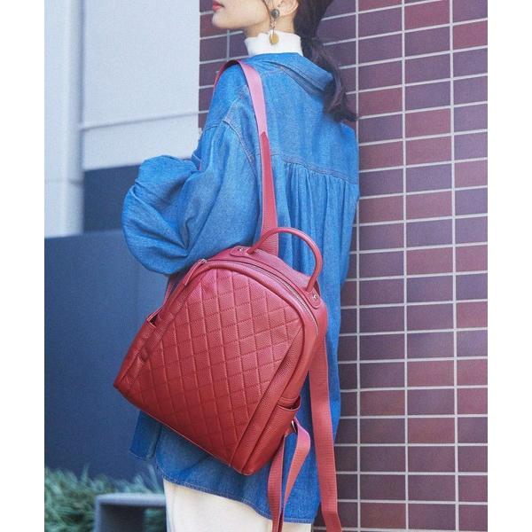 デイバック リュック 「BARCOS/バルコス」BARCOS 牛革キルティングリュック レディース