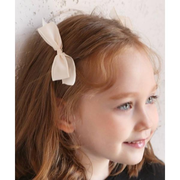 ヘアクリップ モーニング リボンクリップ 2個セット