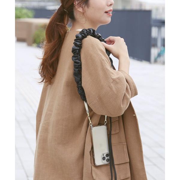 「HALEINE」牛革レザースマホショルダーストラップ