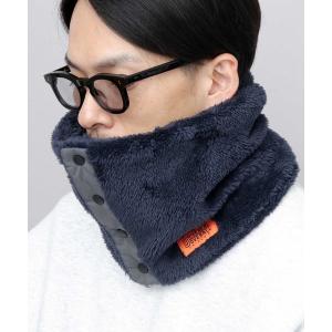 ネックウォーマー スヌード ファーフリース フロントスナップ ネックウォーマー メンズ レディース