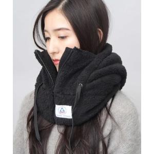 ネックウォーマー スヌード 選べる3素材 ファーフリース ボア×タフタ ビッグフード ネックウォーマー メンズ レディース