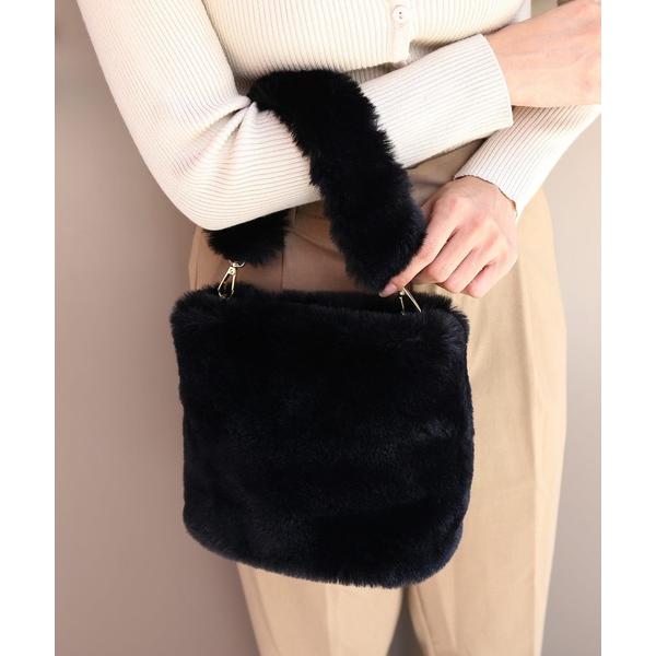 ハンドバッグ エコファー2wayハンドバッグ