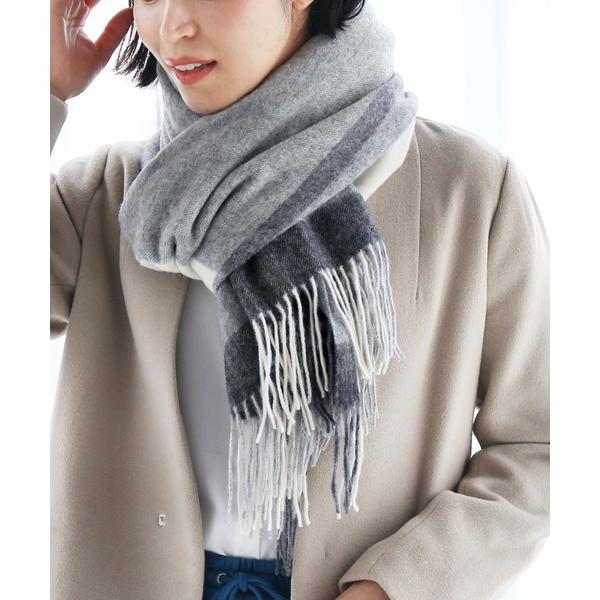 マフラー ストール カシミヤ混大判マフラーストール レディース