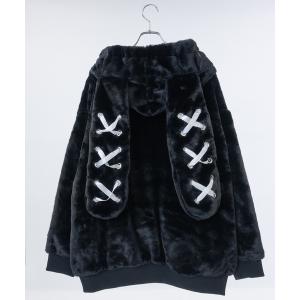 パーカー 「13」「25AW新色追加」うさ耳 ファーパーカー レディース メンズ