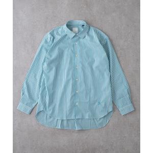 BRICK＆SONS シャツ リラックスラグランスリーブシャツ「グリーン