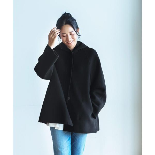 コート アウター 「Filomo」フード付きフレアコート レディース