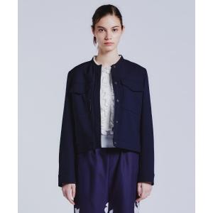 DOUBLE STANDARD CLOTHING デニムドッキングニットカーデ DOUBLE STANDARD CLOTHING（ダブルスタンダードクロージング）の