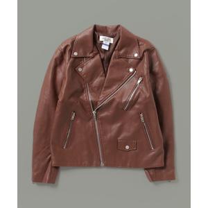 革ジャン ライダース 2-9E69 ダブル ライダース ジャケット フェイクレザー ブルゾン「CALIFORNIA OUTFITTERS(カリフォルニ