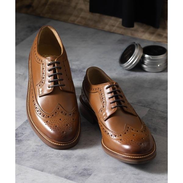 ビジネスシューズ CHAPMAN＆MOORE ロングウィングブローグ メンズ
