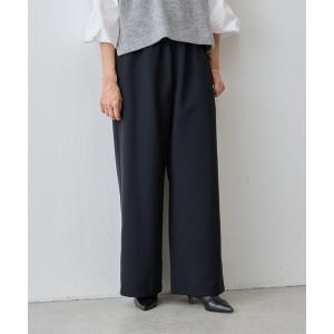 パンツ 裏起毛ウエストリブパンツ レディース