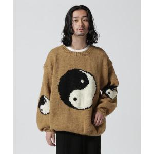 メンズ ニット MacMahon Knitting Mills /マクマホンニッティングミルズ Roll Neck Knit-Big Yin＆Yang｜zozo