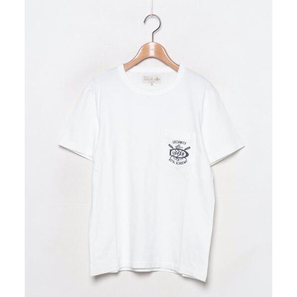 「The DUFFER of ST.GEORGE」 ワンポイント半袖Tシャツ M ホワイト メンズ