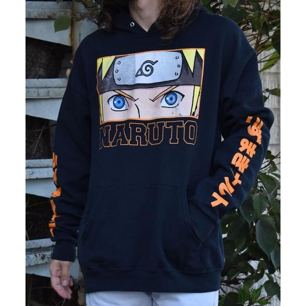 パーカー 「ヴィンテージ古着」NARUTO/うずまきナルト プリント プルオーバーパーカー メンズ ...