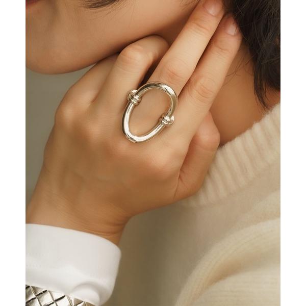 指輪 リング オーバルラウンドリング レディース