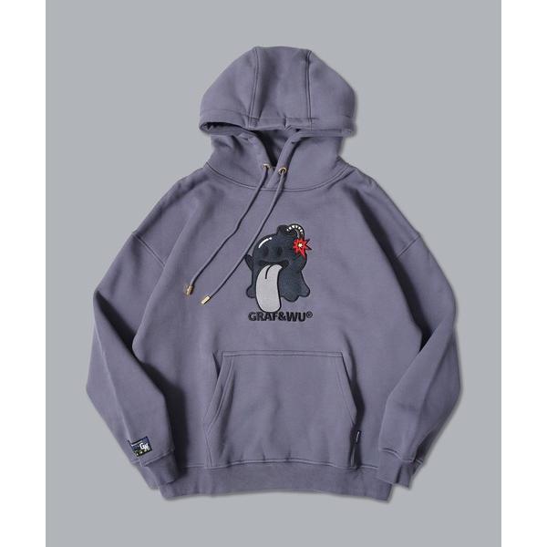 パーカー GRAF＆WU/グラフアンドウー キャクターBOOGHOSTキュートお化けプルパーカー（裏...