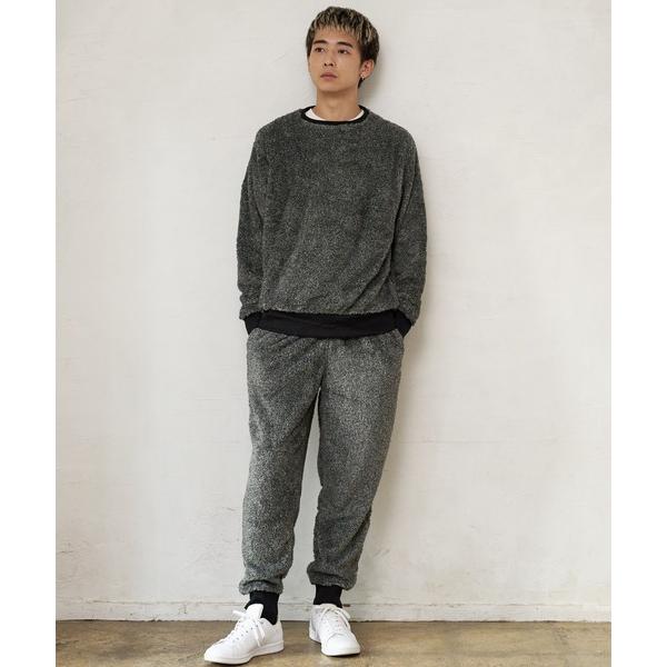 パジャマ 「LOCK HEAVEN/ロックヘヴン」 シャギー上下セット ルームウェア メンズ レディ...