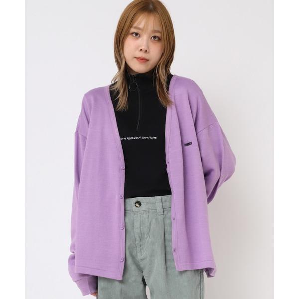 カーディガン M2136 天竺裏毛カーディガン レディース