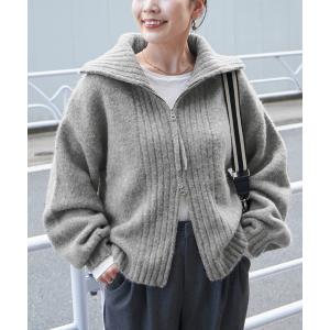 カーディガン ZIPカーディガン レディース