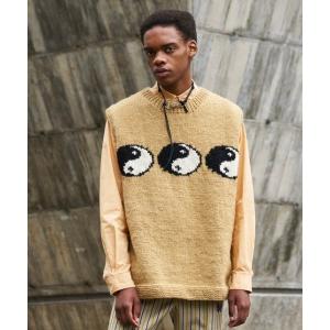 メンズ ニット MacMahon Knitting Mills/マクマホンニッティングミルズ  別注ニットベストLine Yin＆Yang｜zozo