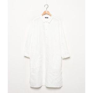 「Plantation」 シャツワンピース M size ホワイト WOMEN