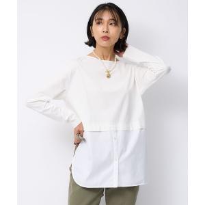 tシャツ Tシャツ 「洗える」コットンベアジャージーコンビ カットソー