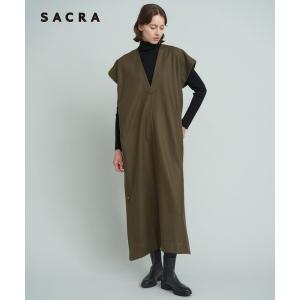 スカート レディース 「SACRA」 ハイカウントメルトン ワンピースの商品画像