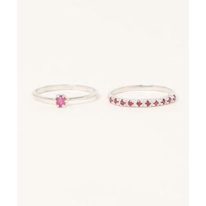 con affetto 指輪 リング K10カラーストーンリング レディース