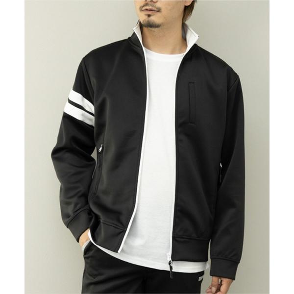 ブルゾン アウター ジャージポンチ衿バイカラーブルゾン メンズ レディース