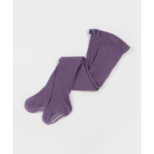 キッズ タイツ ストッキング ウール混リブタイツ