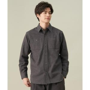 シャツ ヘビーウェイトネル長袖シャツ メンズ