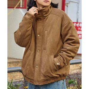 ブルゾン アウター 「retock's」ビッグシルエットスタンドネック中綿ブルゾン メンズ レディース