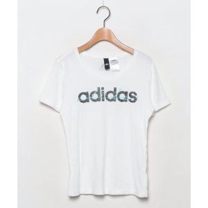 レディース 「adidas」 半袖Tシャツ L ホワイト｜zozo