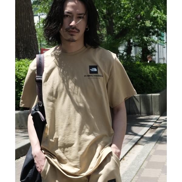 メンズ 「THE NORTH FACE」 半袖Tシャツ - ベージュ