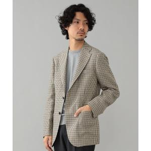 ジャケット テーラードジャケット BEAMS F / EASY BOTTOLI リネンウール ガンクラブチェック ジャケット｜zozo