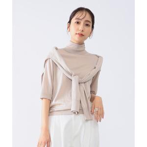 ニット レディース Demi-Luxe BEAMS / シルク ハーフスリーブ ニット｜ZOZOTOWN Yahoo!店